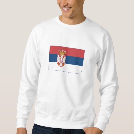Sweatshirt Drapeau de la Serbie (Devant)