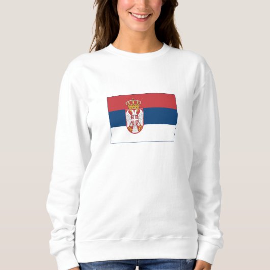 Sweatshirt Drapeau de la Serbie (Devant)