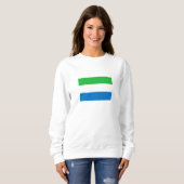 Sweatshirt Drapeau de la Sierra Leone (Devant entier)
