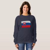 Sweatshirt Drapeau de la Slovaquie (Devant entier)