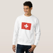 Sweatshirt Drapeau de la Suisse (Devant entier)