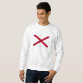 Sweatshirt Drapeau de l'Alabama (Devant entier)