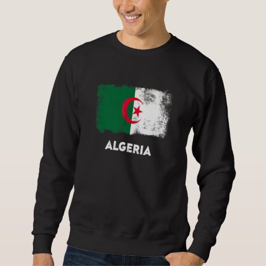 Sweatshirt Drapeau de l'Algérie (Devant)