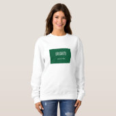 Sweatshirt Drapeau de l'Arabie saoudite (Devant entier)