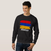 Sweatshirt Drapeau de l'Arménie cool (Devant entier)