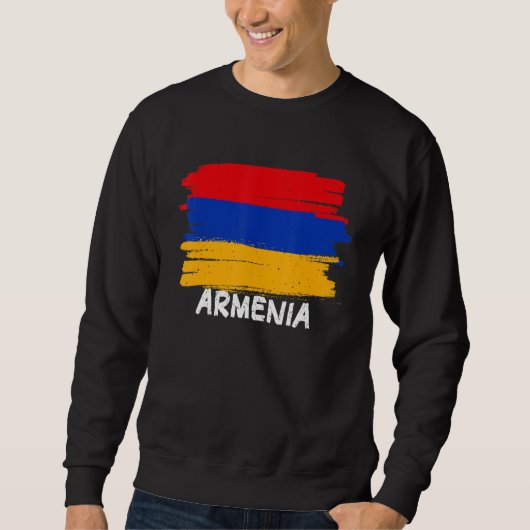 Sweatshirt Drapeau de l'Arménie cool (Devant)