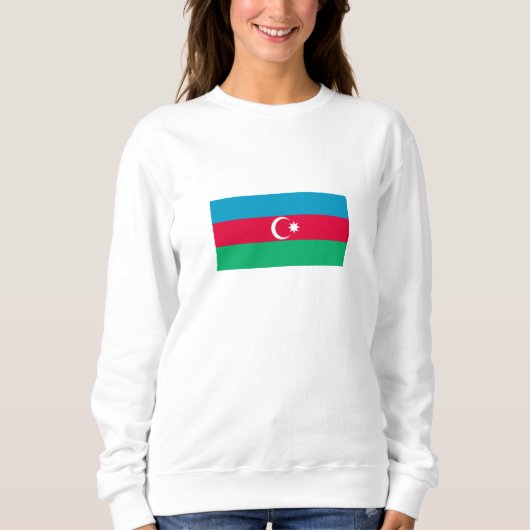 Sweatshirt Drapeau de l'Azerbaïdjan patriotique (Devant)