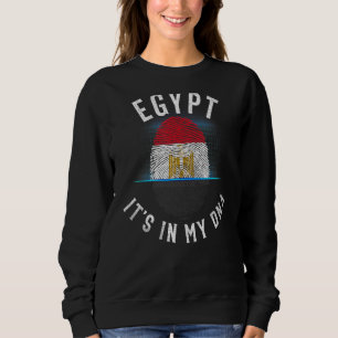 Sweatshirt Drapeau De L'Egypte vintage Il Est Dans Mon Adn Ég