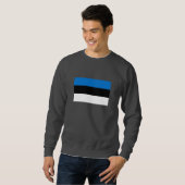 Sweatshirt Drapeau de l'Estonie (Devant entier)