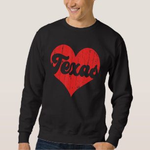 Sweatshirt Drapeau de l'État d'Amérique fière USA Cœur Amour