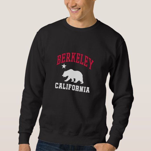 Sweatshirt Drapeau de l'état de Berkeley California Bear Star (Devant)