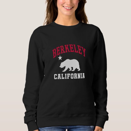 Sweatshirt Drapeau de l'état de Berkeley California Bear Star (Devant)