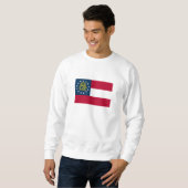 Sweatshirt Drapeau de l'État de Géorgie (Devant entier)
