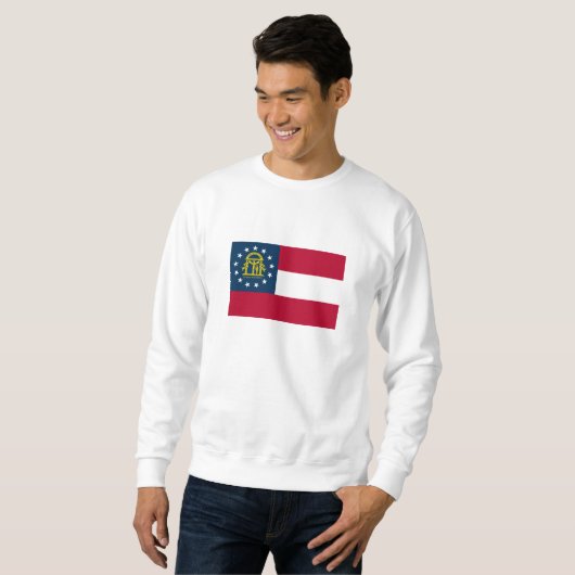 Sweatshirt Drapeau de l'État de Géorgie (Devant entier)