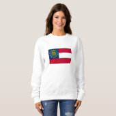 Sweatshirt Drapeau de l'État de Géorgie (Devant entier)