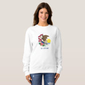 Sweatshirt Drapeau de l'État de l'Illinois (Devant entier)