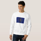 Sweatshirt Drapeau de l'État de l'Indiana (Devant entier)