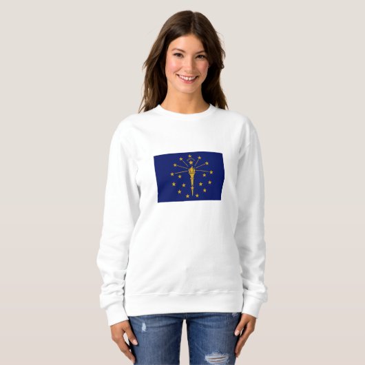 Sweatshirt Drapeau de l'État de l'Indiana (Devant entier)
