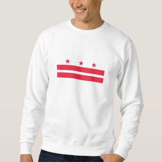 Sweatshirt Drapeau de l'État de Washington DC (Devant)