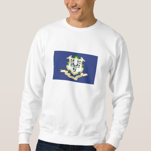 Sweatshirt Drapeau de l'État du Connecticut (Devant)