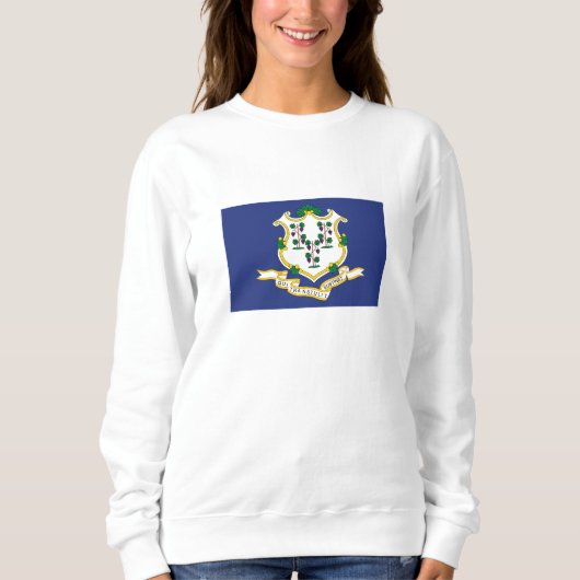 Sweatshirt Drapeau de l'État du Connecticut (Devant)