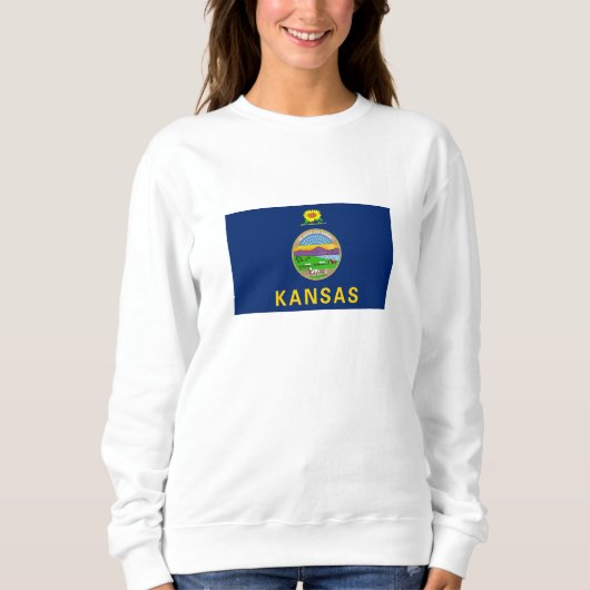 Sweatshirt Drapeau de l'État du Kansas (Devant)