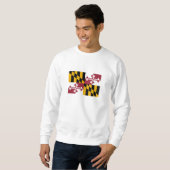 Sweatshirt Drapeau de l'État du Maryland (Devant entier)