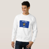 Sweatshirt Drapeau de l'État du Wisconsin (Devant entier)