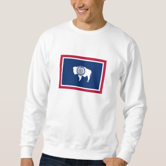 Sweatshirt Drapeau de l'État du Wyoming (Devant)