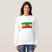 Sweatshirt Drapeau de l'Éthiopie (Devant entier)