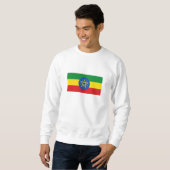 Sweatshirt Drapeau de l'Éthiopie (Devant entier)