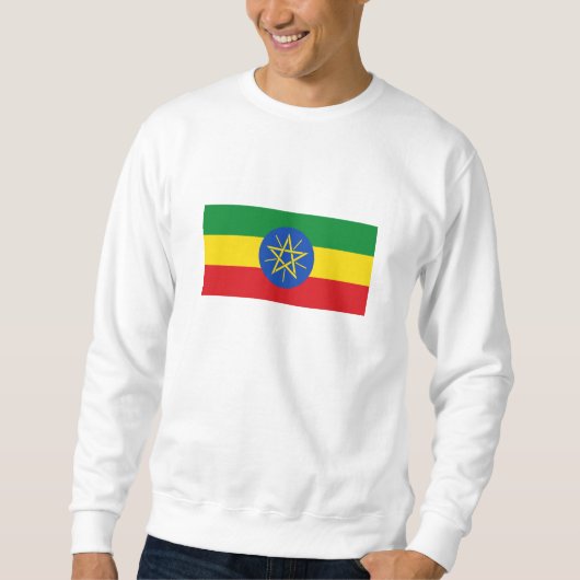 Sweatshirt Drapeau de l'Éthiopie (Devant)