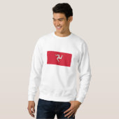 Sweatshirt Drapeau de l'île de Man (Devant entier)