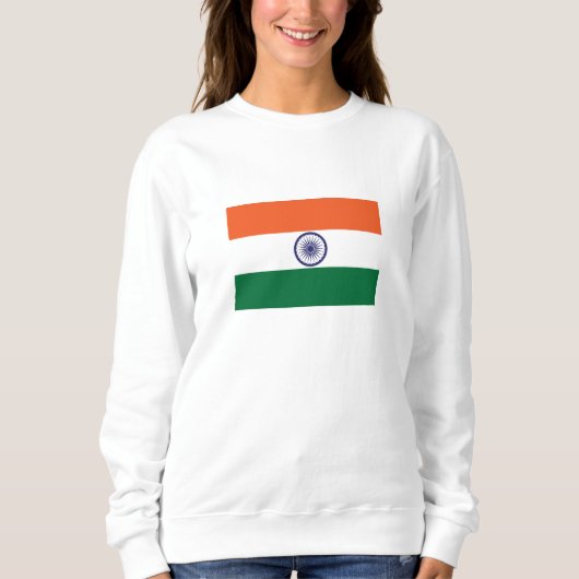 Sweatshirt Drapeau de l'Inde (Devant)