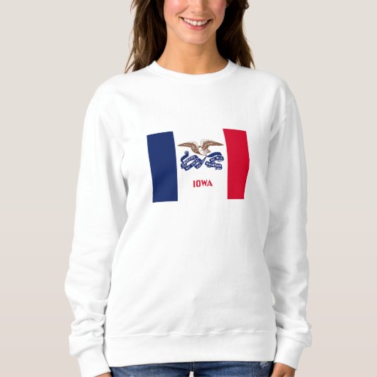 Sweatshirt Drapeau de l'Iowa (Devant)