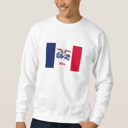 Sweatshirt Drapeau de l'Iowa (Devant)