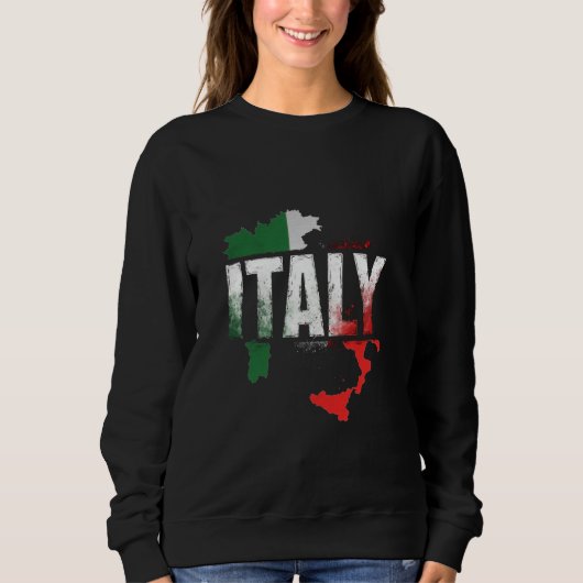 Sweatshirt Drapeau de l'Italie (Devant)