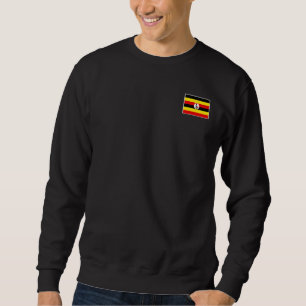 Sweatshirt Drapeau de l'Ouganda vintage couleurs nationales d