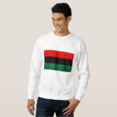 Sweatshirt Drapeau de l'UNIA Roots de liberté panafricains Bl (Devant entier)
