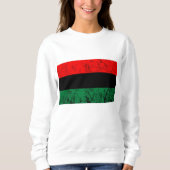 Sweatshirt Drapeau de l'UNIA Roots de liberté panafricains Bl (Devant)