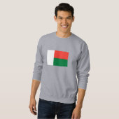 Sweatshirt Drapeau de Madagascar (Devant entier)