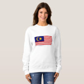 Sweatshirt Drapeau de Malaisie (Devant entier)