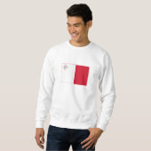 Sweatshirt Drapeau de Malte (Devant entier)