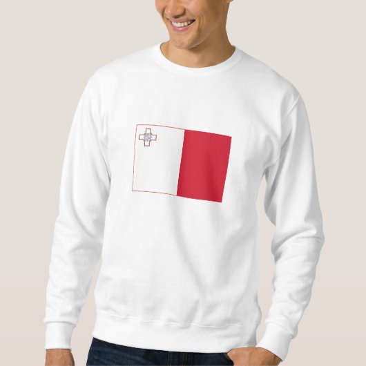Sweatshirt Drapeau de Malte (Devant)