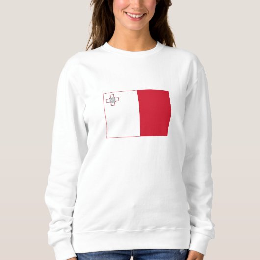 Sweatshirt Drapeau de Malte (Devant)