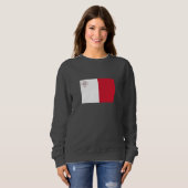 Sweatshirt Drapeau de Malte (Devant entier)