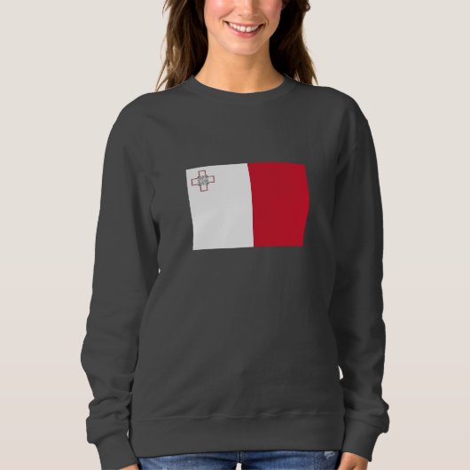 Sweatshirt Drapeau de Malte (Devant)