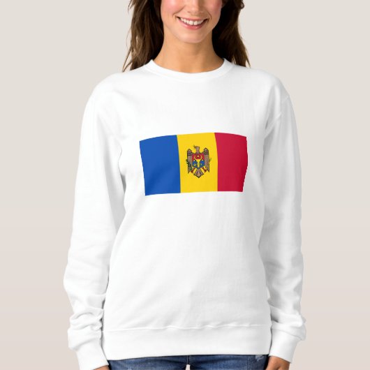 Sweatshirt Drapeau de Moldova (Devant)