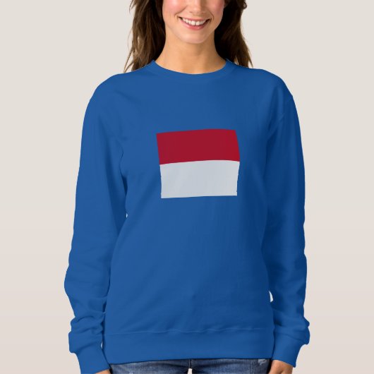 Sweatshirt Drapeau de Monaco (Devant)