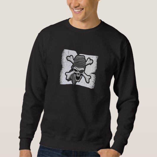Sweatshirt Drapeau de pirate Crâne Pirate (Devant)